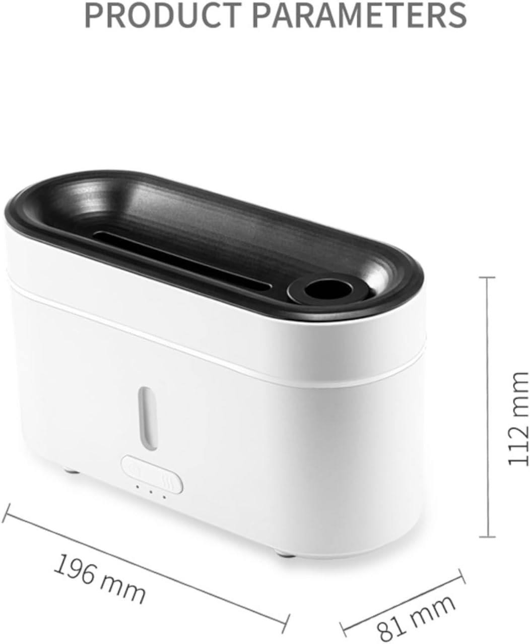 Flame Aroma Diffuser,Humidifiers And Air Purifiers,Simulated Flame, 2 Color Lights, 3 Timings, Jellyfish Steam, Silent Humidification For Baby Bedroom Plant Office Yoga