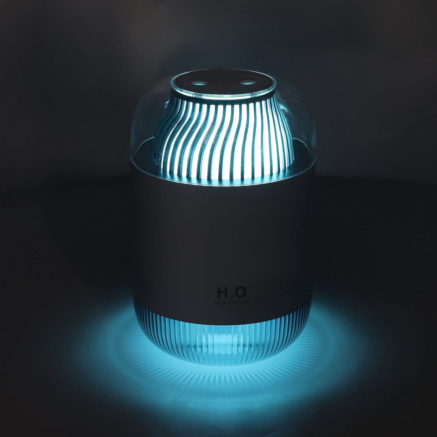 Humidifier 1000ml USB Charging Aromatherapy Diffuser with LED Night Light ABS Double Cool Mist Humidifier for Spa Home Yoga Office (Blue)(Pink)