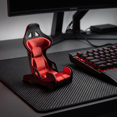 Racing Seat Phone Stand - F1 Inspired Desk Holder, Automotive Themed Decor, Gift for Car Lovers, Formula 1 Racing Fan Accessory