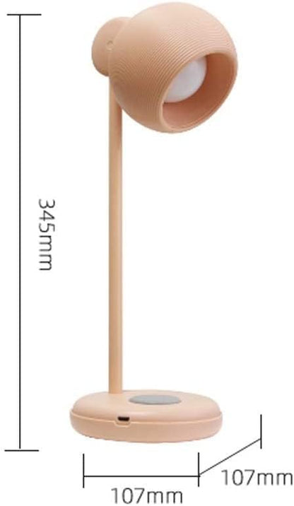 ZR98US for Living Room Rechargeable Desk Touch Dimming Reading Eye Protection Bedroom Lamp Desktop Night Light Home Bedside Lamp(Green)