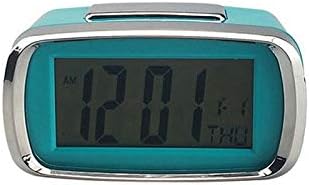 Alarm Clocks New Smart LCD Night Light Display Clock Snooze Fuction Student Bedroom Desk Table Clocks Candy Color Digital Alarm Clock Clock for Bedroom (Color : 3) (1)