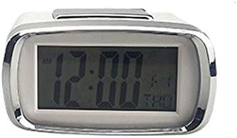 Alarm Clocks New Smart LCD Night Light Display Clock Snooze Fuction Student Bedroom Desk Table Clocks Candy Color Digital Alarm Clock Clock for Bedroom (Color : 3) (2)