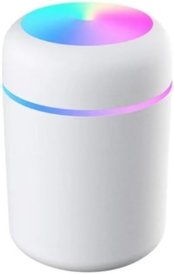 300ml Small Air Humidifier, Portable Portable Lamp, Bedroom Mist in, Home Humidity Sprayer (Size : Abu-abu Gelap)