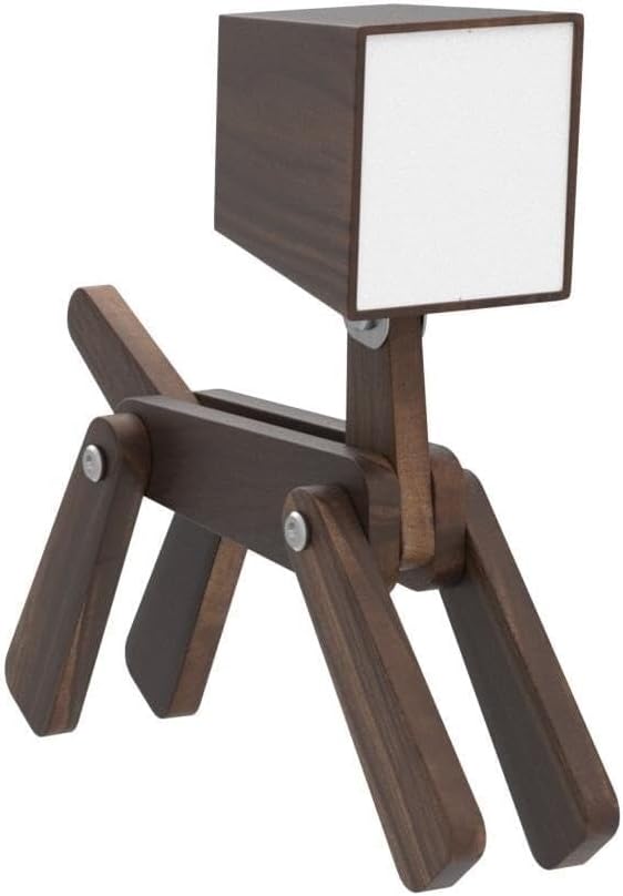 Dimmable Touch Wooden Unique Table Lamp, Suitable for Bedroom Bedside Dormitory, Gift for Friends Suitable for bedrooms, Living Rooms, Offices, Book(Medium-Walnut Color)