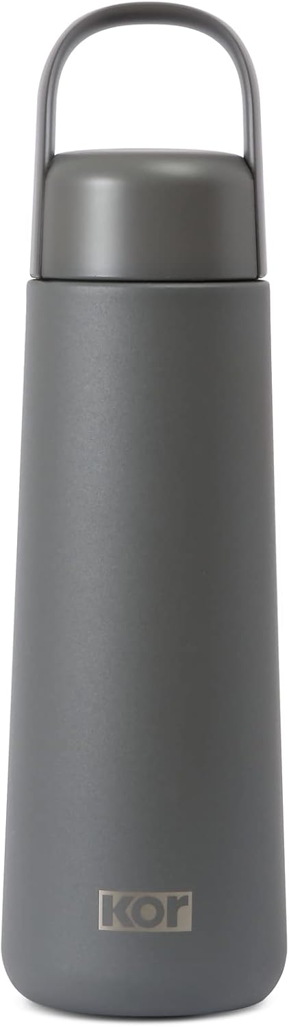 KOR Melrose 27oz Double Wall Insulated Water Bottle - Keeps Beverages Hot for 12hrs, Cold for 24hrs - Stainless Steel Design - Contoured Perfect Spout for Drinking
