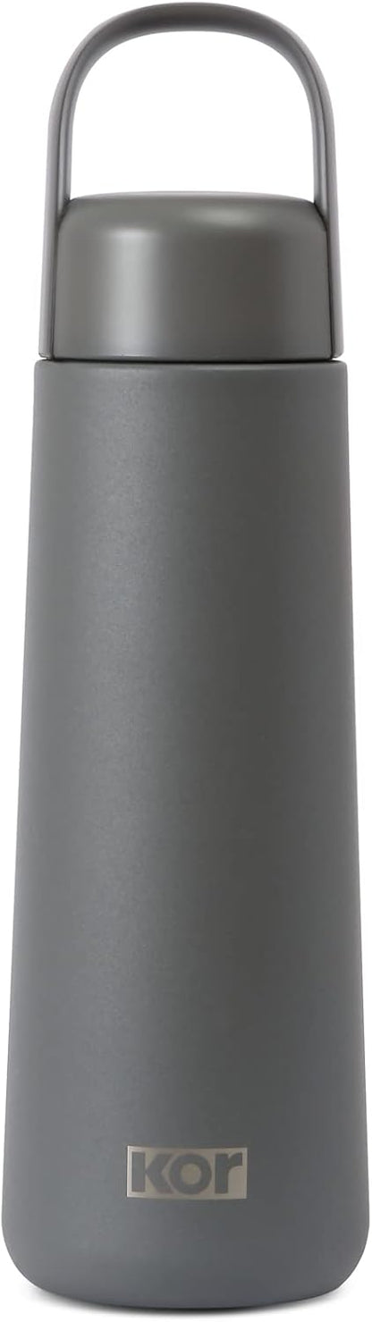 KOR Melrose 27oz Double Wall Insulated Water Bottle - Keeps Beverages Hot for 12hrs, Cold for 24hrs - Stainless Steel Design - Contoured Perfect Spout for Drinking