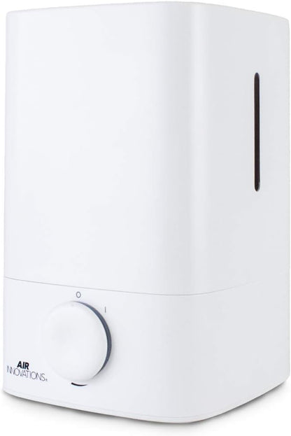 Air Innovations Humidifiers for Bedroom Convenient Oversized 4.5L Tank Runs for 70 Hours for Large Room up to 400 Sq Ft Top Fill Cool Mist Humidifier Ideal for Baby Room and Plants MH-419, White, 1.2