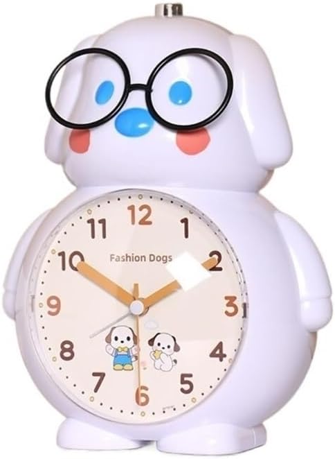 Alarm Clock Alarm Clock Student Special Wake Up Artifact Boys Girls Cartoon Clock Smart Clock(Black)