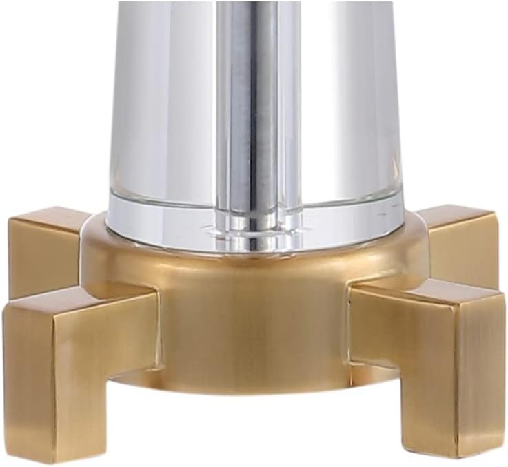 JONATHAN Y JYL2018A Zoe 29.5" 2-Light Crystal LED Table Lamp Contemporary Glam Modern Bedside Desk Nightstand Lamp for Bedroom Living Room Office College Bookcase LED Bulbs Included, Clear/Brass Gold