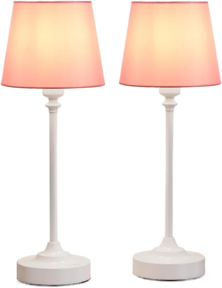 15.8-inch Wireless Charging Touch Table Lamp 2-Pack, Battery Powered, Stepless Dimming, for Dining Table, Living Room Suitable for bedrooms, Living Rooms, Offices, Book(White - Black)