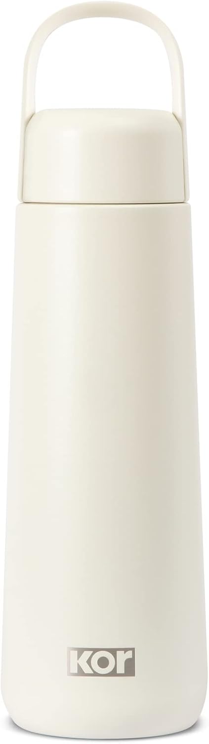 KOR Melrose 27oz Double Wall Insulated Water Bottle - Keeps Beverages Hot for 12hrs, Cold for 24hrs - Stainless Steel Design - Contoured Perfect Spout for Drinking