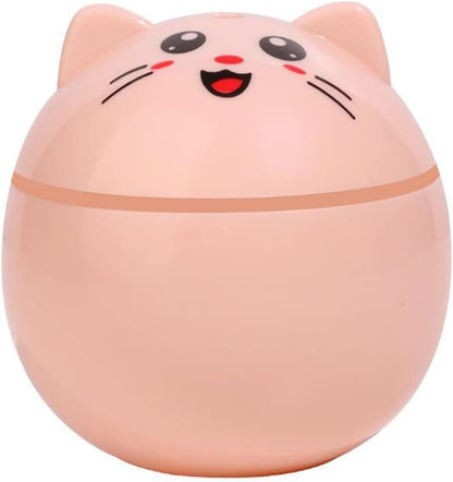 Humidifier 300ml Air Humidifier USB Lamps Mini for Home Ultrasonic Car Mist Maker with Colorful Night Cat Office Purifier Diffuser(Pink)