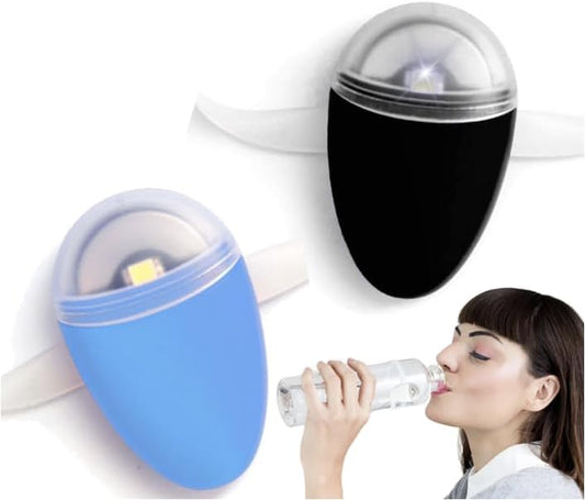 ULLA Drink Water Reminder, Smart Light for Water Bottle, Fits Most Bottles, Lights Up When Time to Drink, Hidrate Smart Water Bottle Reminder to Drink, Smart Hydration Reminder, Water Tracker 2 Pack