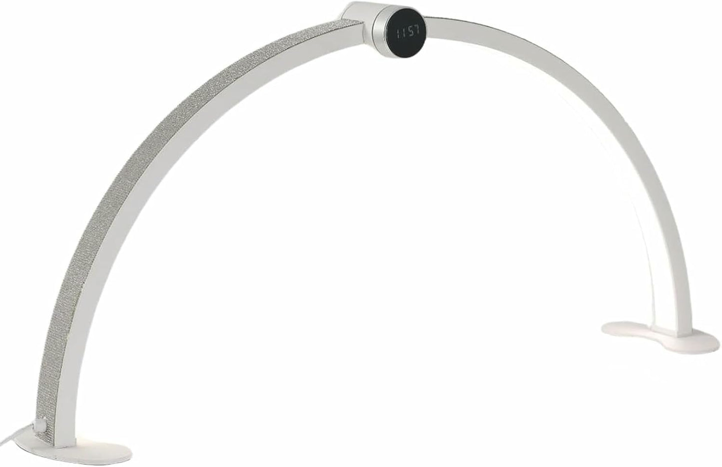 48W Foldable Nail Arch Light, Half Moon Light for Nail Desk - 3 Modes 3000-6000K Stepless Table Lamp with Smart Display LED Half Moon Lamp - for Lash Extension/Tattoo..