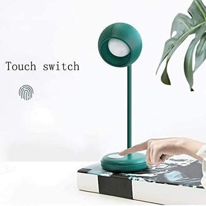 ZR98US for Living Room Rechargeable Desk Touch Dimming Reading Eye Protection Bedroom Lamp Desktop Night Light Home Bedside Lamp(Green)