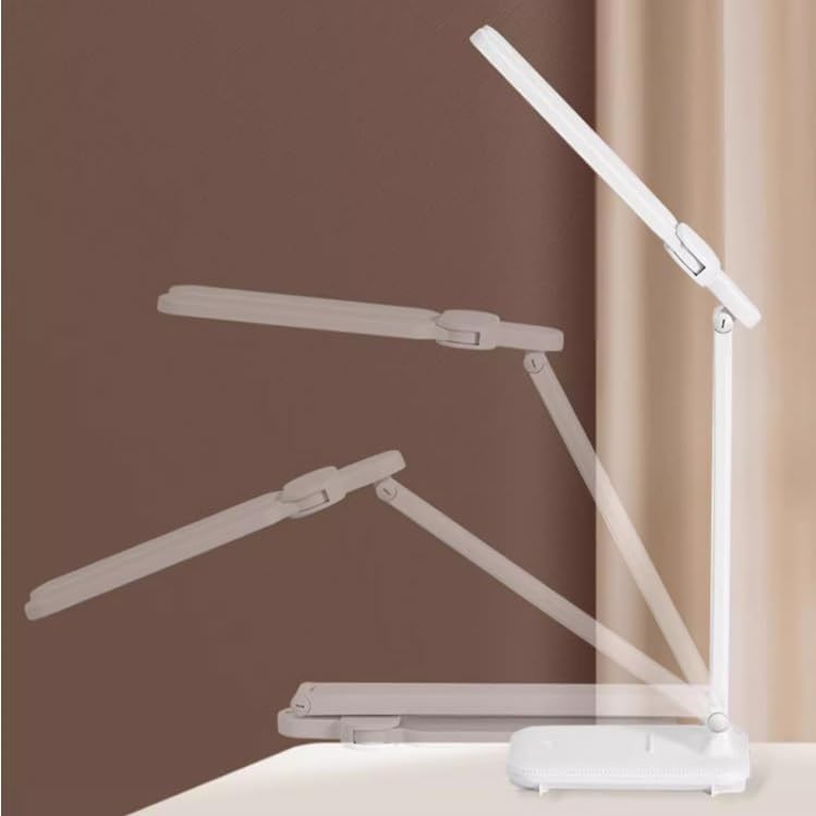 Bedside Table Lamp Modern Desk Lamp, LED Double Head Desk Lamps for Home Office, Bright Desk Lamp with USB Charging Port, 3 Light Modes and Stepless Dimming Table Lamp for Bedroom