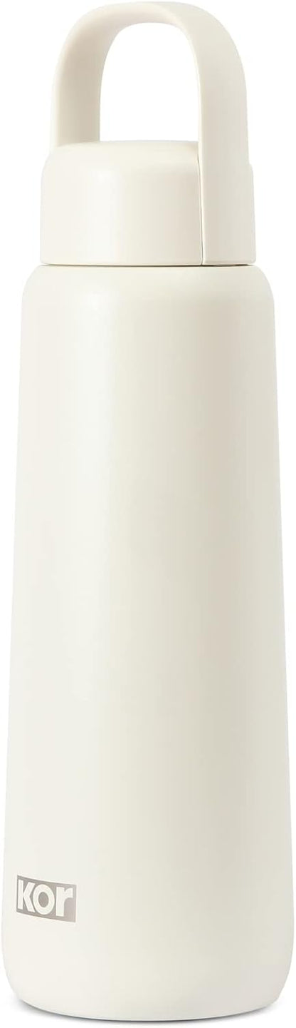 KOR Melrose 27oz Double Wall Insulated Water Bottle - Keeps Beverages Hot for 12hrs, Cold for 24hrs - Stainless Steel Design - Contoured Perfect Spout for Drinking
