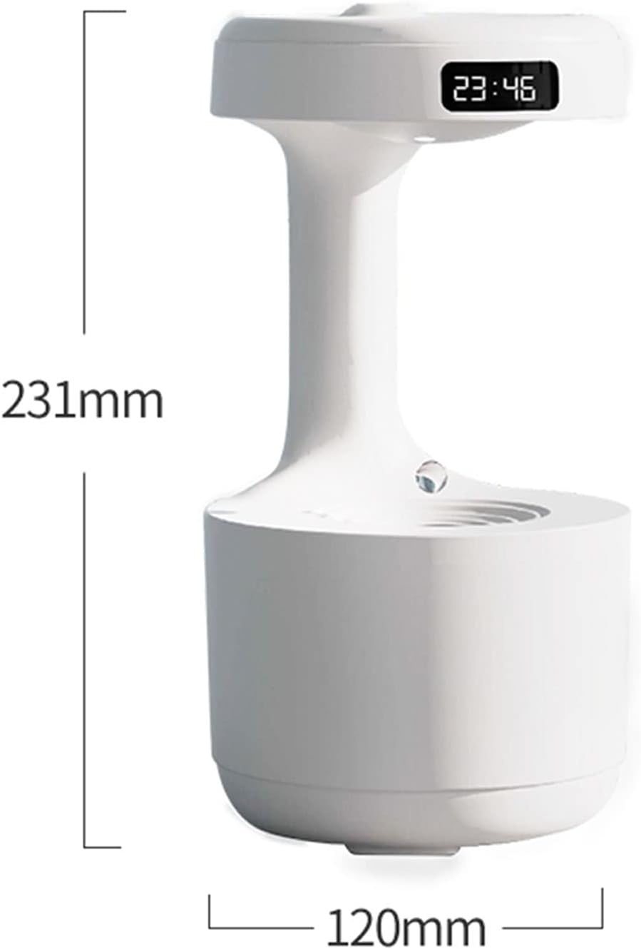 800Ml Cool Mist Humidifiers, for Bedroom Whisper Quiet,Desk Humidifier,Air Humidifier,Plant Humidifier with Water Drop Levitating Countercurren,Suitable for Baby Bedroom