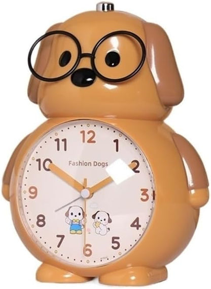 Alarm Clock, Alarm Clock Student Special Wake Up Artifact Boys Girls Cartoon Clock Smart Clock(Brown)