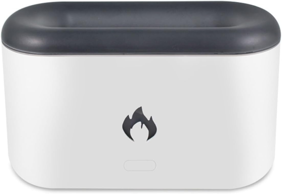 Cool Mist Humidifiers for Bedroom,Flame Humidifier Aroma Diffuser,Simulated Flame Fine Aerosol Silent Humidification Desktop Decoration for Baby Bedroom Plant Office Yoga SAGGION