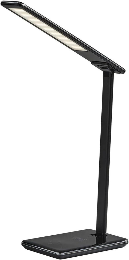 Adesso Simplee Declan LED Multi-Function Desk Lamp, Smart, 3 Color Temperature Modes, Improved Wellness and Circadian Rhythm, Qi Wireless Charging, Dimmer Touch Switch, 5ft, White