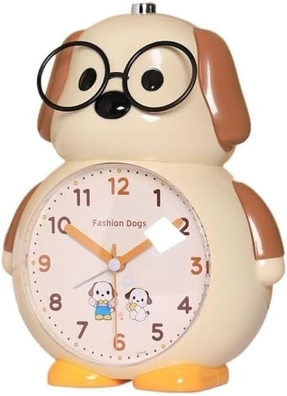 Alarm Clock, Alarm Clock Student Special Wake Up Artifact Boys Girls Cartoon Clock Smart Clock(Brown)