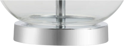 JONATHAN Y JYL1068C-SET2 Set of 2 Table Lamps Lavelle 25" Glass LED Table Lamp Contemporary Transitional Bedside Desk Nightstand Lamp for Bedroom Living Room Office College Bookcase, Cobalt Blue