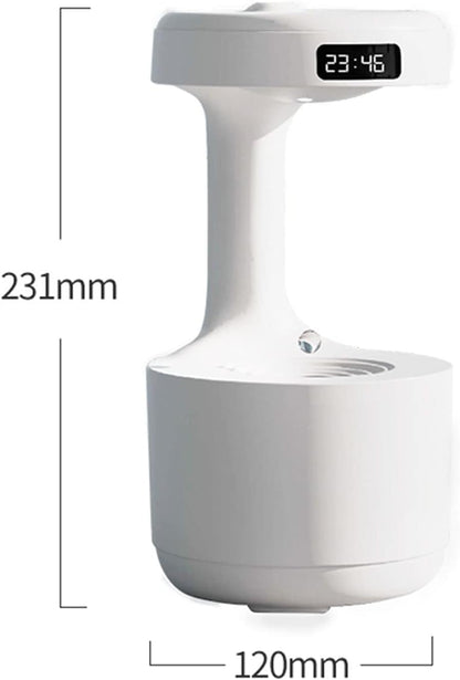 Drip Back Humidifier, Tabletop Humidifier, Water Drops Gravity Humidifier, Incense Firing, Quiet, Dry Prevention, Thin Mist Desktop Humidifier, Large Capacity,27.1 fl oz (800 ml)