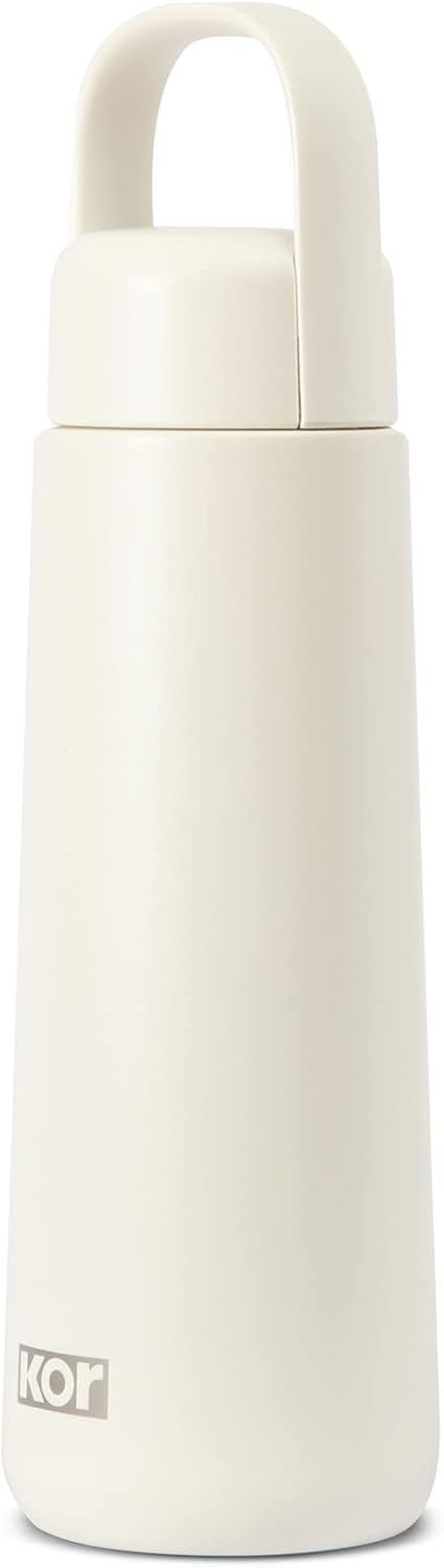KOR Melrose 27oz Double Wall Insulated Water Bottle - Keeps Beverages Hot for 12hrs, Cold for 24hrs - Stainless Steel Design - Contoured Perfect Spout for Drinking
