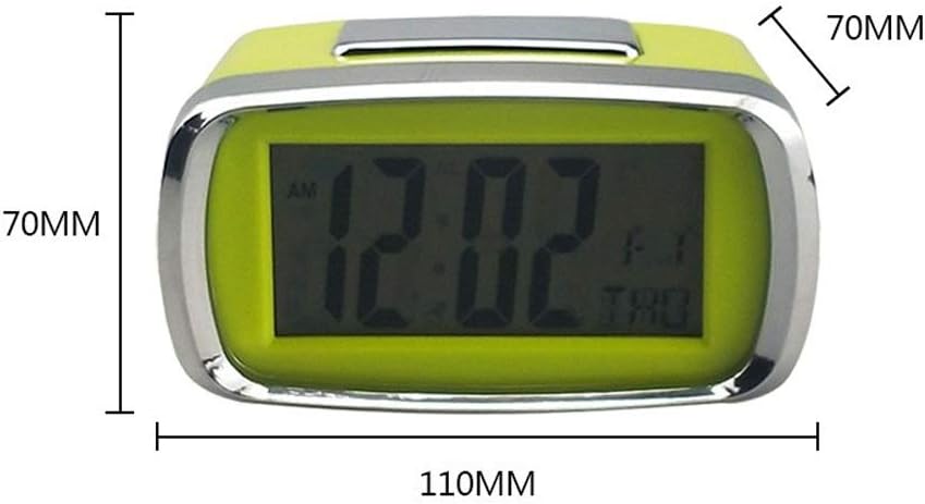 Alarm Clocks New Smart LCD Night Light Display Clock Snooze Fuction Student Bedroom Desk Table Clocks Candy Color Digital Alarm Clock Clock for Bedroom (Color : 3) (1)