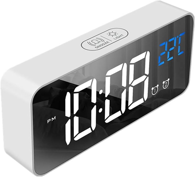 Sunrise Simulator Alarm Clock Alarm Clock Retro Table Clock Smart Alarm Clock Alarm Clocks Bedside Projection Alarm Clock Digital Clocks Gray (Gray)
