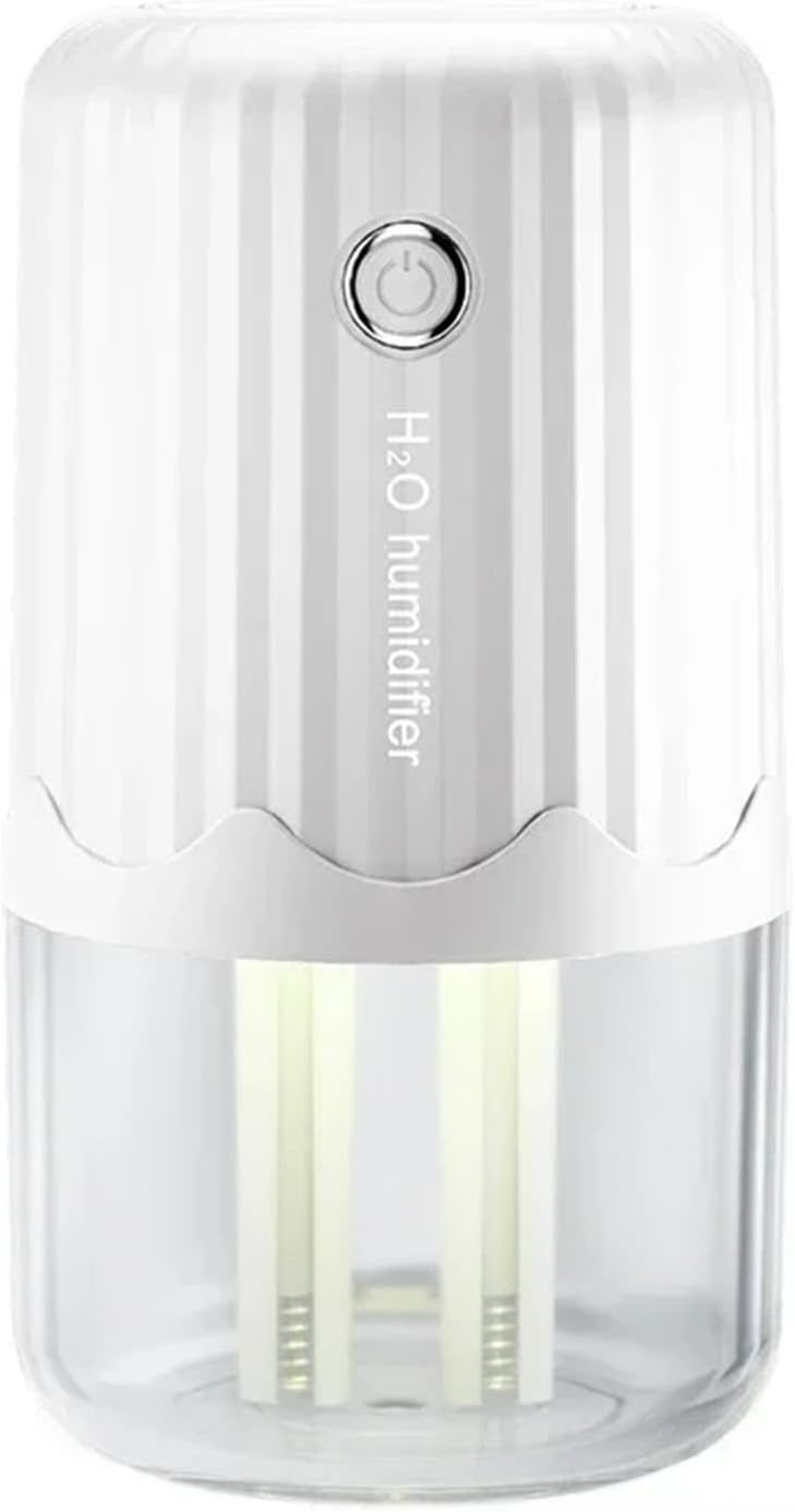 Humidifier, Usb Double Spray Large Capacity Humidifier Office Desktop Home Quiet Night Light Incense Machine,Humidifiers For Bedroom(White)