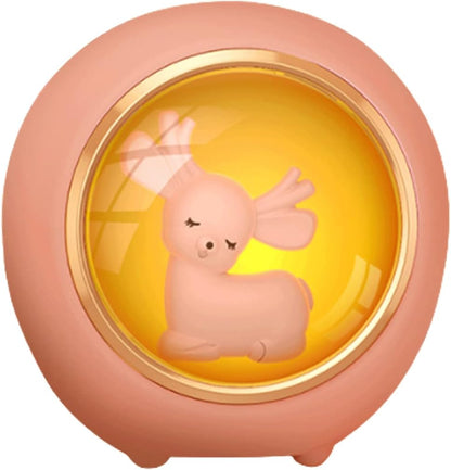 Habiba Humidifier Cute Small Essential Oil Diffuser with Space Capsule Decoration，Creative Home Mute Bedroom USB Portable Humidifier，Night Light Quiet