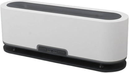 200ml Flame Humidifier with Simulated Flame, Colorful Light, Quiet Operation for Home Office (US Plug)(White)