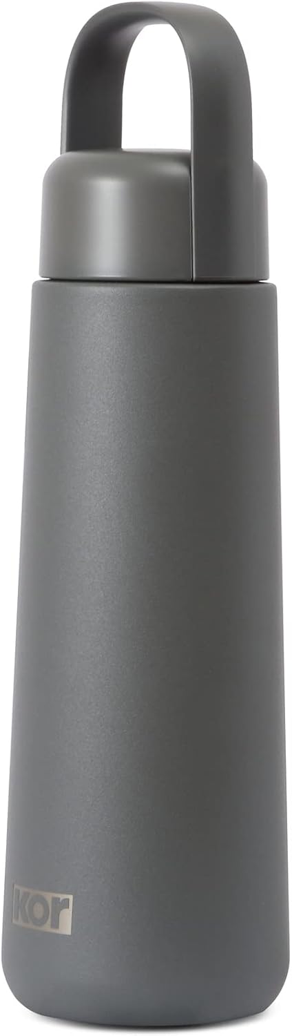 KOR Melrose 27oz Double Wall Insulated Water Bottle - Keeps Beverages Hot for 12hrs, Cold for 24hrs - Stainless Steel Design - Contoured Perfect Spout for Drinking