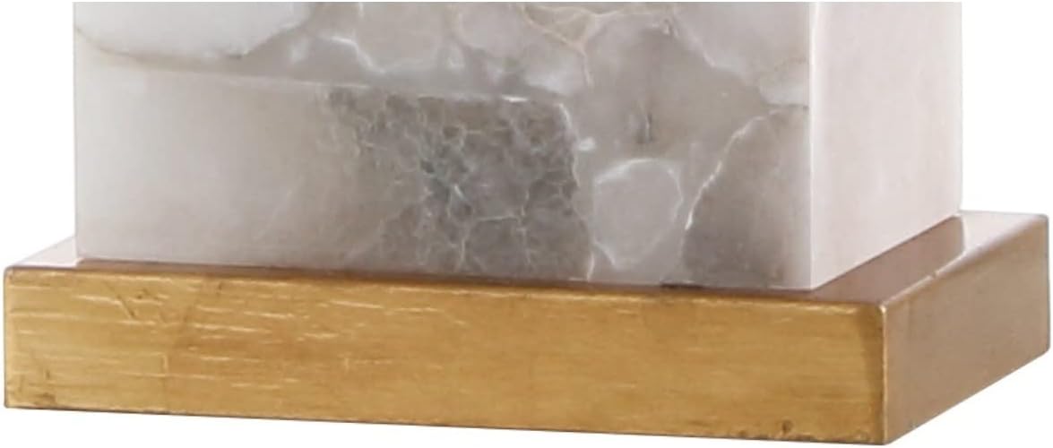 JONATHAN Y JYL6201A Elizabeth 27.5" Alabaster LED Table Lamp Coastal Contemporary Bedside Desk Nightstand Lamp for Bedroom Living Room Office College Bookcase LED Bulb Included, White/Gold Leaf
