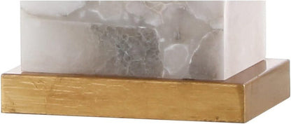 JONATHAN Y JYL6201A Elizabeth 27.5" Alabaster LED Table Lamp Coastal Contemporary Bedside Desk Nightstand Lamp for Bedroom Living Room Office College Bookcase LED Bulb Included, White/Gold Leaf