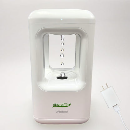 FERMALIFE Anti Gravity Humidifier for Bedroom, Small Cool Mist Ultrasonic Air Humidifier Quiet for Indoor Plant Baby Nursery Adults Kids Large Room Home Office Desk, Mini Water Drop, Easy to Clean