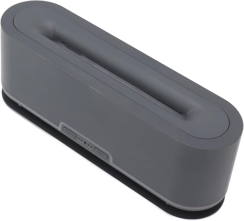 200ml Flame Humidifier with Simulated Flame, Colorful Light, Quiet Operation for Home Office (US Plug)(Gray Black)