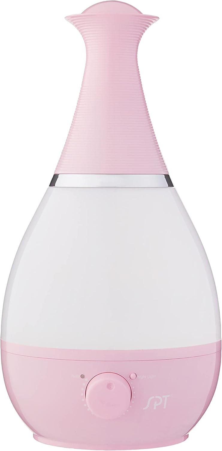 Ultrasonic Humidifier with Frangrance Diffuser and Night Light (White)