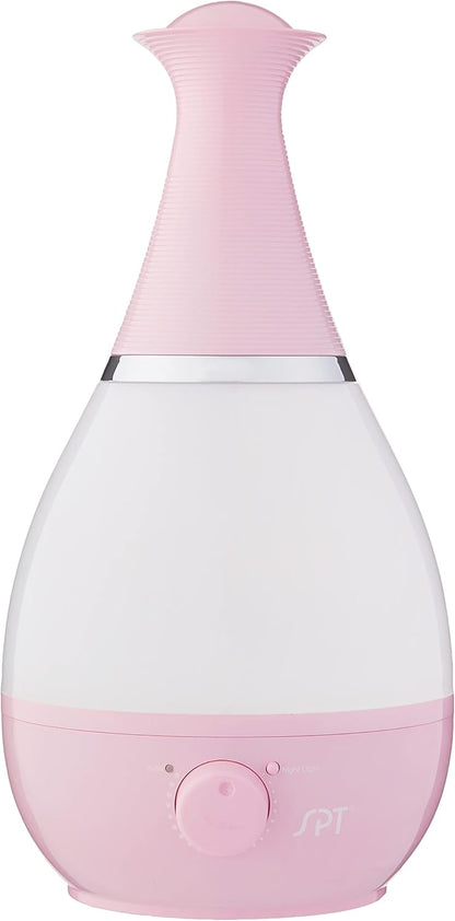 Ultrasonic Humidifier with Frangrance Diffuser and Night Light (White)