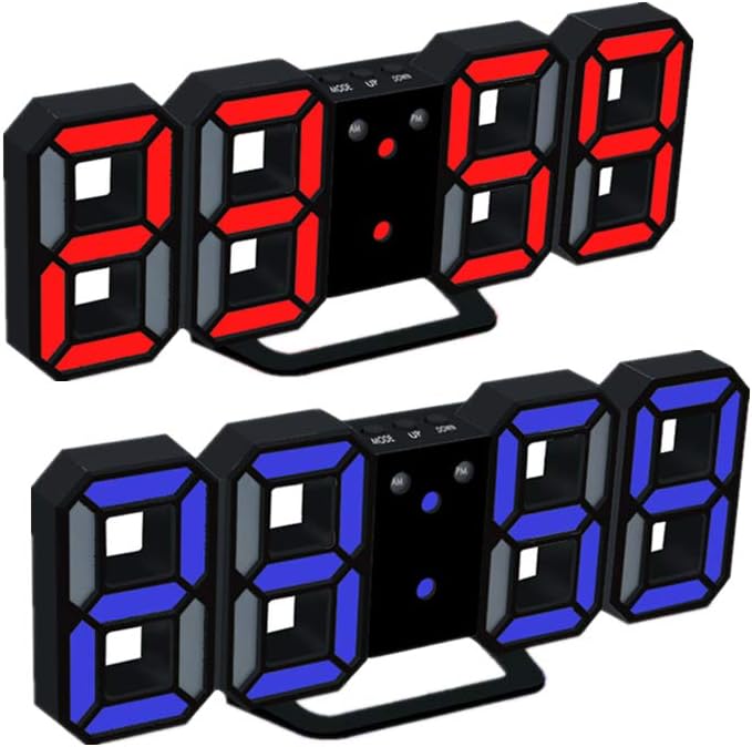 Alarm Clocks Clock s Clock Bathroom Clock Sunrise Alarm Clocks Alarm Clockss Bedside Desk Clock Projection Clock Smart Alarm Clocks red