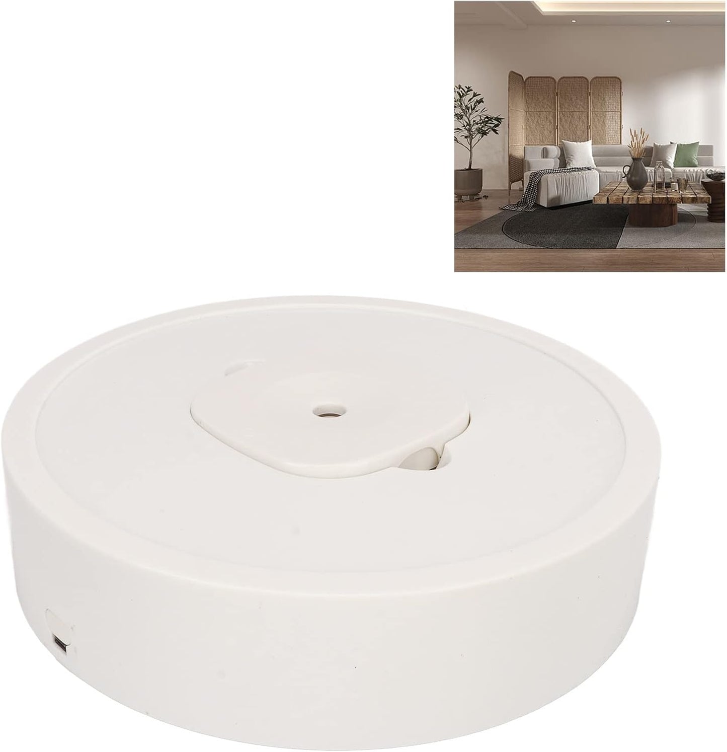 Automatic Humidifiers for Bedroom Large Room, Mobile Humidifier Sweeping Robot Shape Large Fog Volume USB Charging Intelligent Humidifier for Home