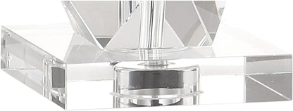 JONATHAN Y JYL5012A Sofia 26" Crystal LED Table Lamp Transitional Glam Bedside Desk Nightstand Lamp for Bedroom Living Room Office College Bookcase LED Bulb Included, Clear