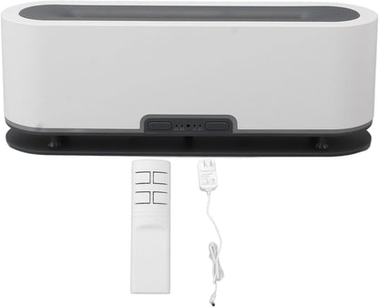 200ml Flame Humidifier with Simulated Flame, Colorful Light, Quiet Operation for Home Office (US Plug)(White)