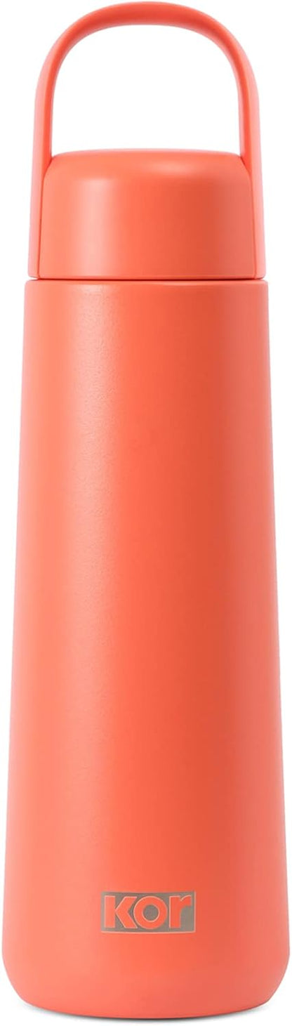 KOR Melrose 27oz Double Wall Insulated Water Bottle - Keeps Beverages Hot for 12hrs, Cold for 24hrs - Stainless Steel Design - Contoured Perfect Spout for Drinking