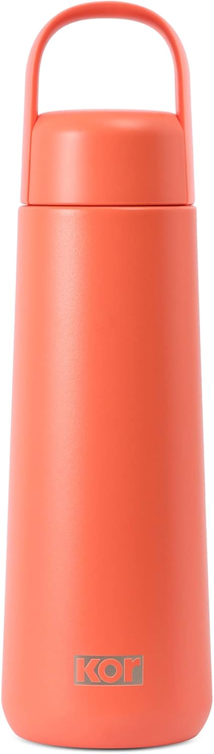 KOR Melrose 27oz Double Wall Insulated Water Bottle - Keeps Beverages Hot for 12hrs, Cold for 24hrs - Stainless Steel Design - Contoured Perfect Spout for Drinking