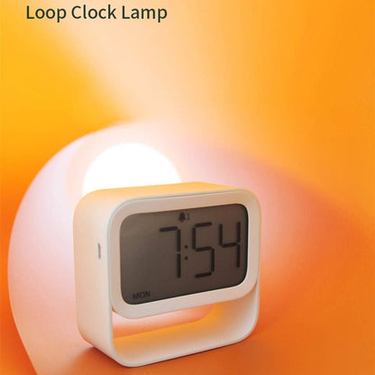 Alarm Clock Bedside Alarm Clock Small Alarm Clock Digital Alarm Clock Kids Alarm Clock Small Clock Smart Clock Non Ticking Alarm Clock Black,One Size (White English Version)