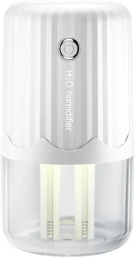 Humidifier, Usb Double Spray Large Capacity Humidifier Office Desktop Home Quiet Night Light Incense Machine,Humidifiers For Bedroom(White)