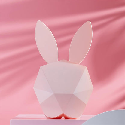 Liudan Alarm Clock Alarm Clock Students Use Child Mute Bedside Bright Electronic Smart Charge Female Cute Creative Rabbit Personality Digital Alarm Clock (Color : B, Size : 8.5")